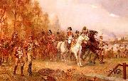 Robert Alexander Hillingford Napoleon with His Troops at the Battle of Borodino, 1812 Germany oil painting artist